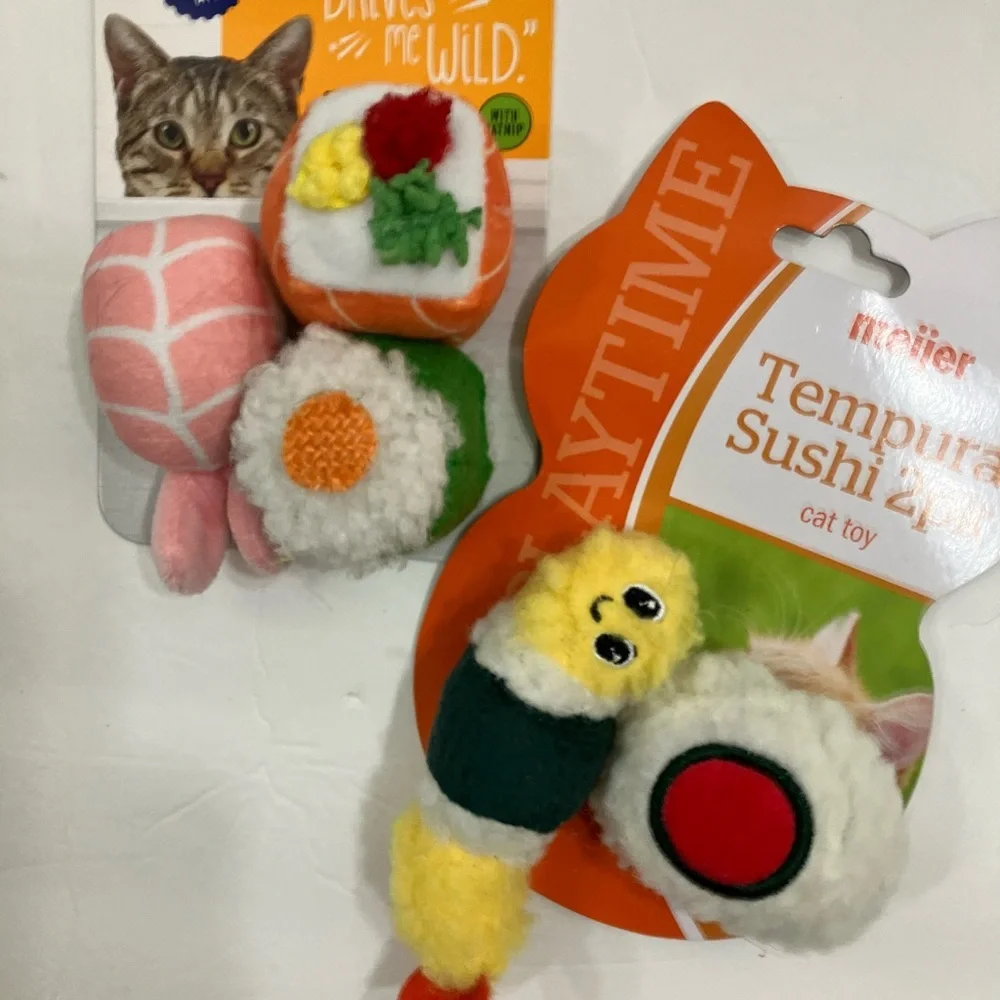 Sushi Cat Toy 2-Pack